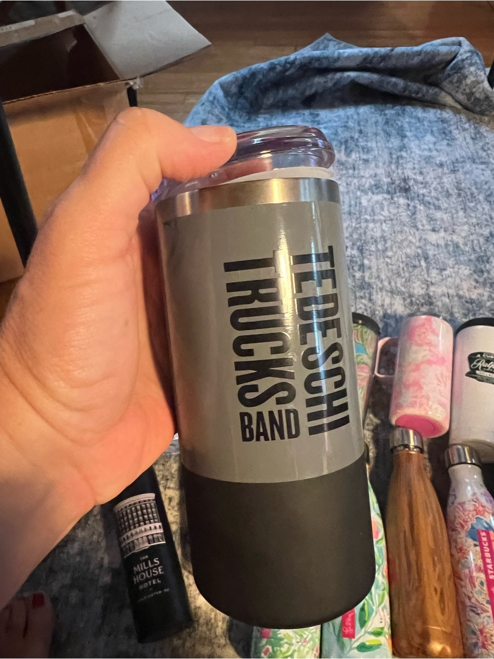 Tedeschi Trucks Band Stainless Tumbler - Gray & Black souvenir